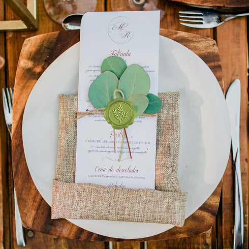 CRASPIRE 50pcs Wax Seal Stickers Wedding Self Adhesive Wax Seal Stamp Stickers Olive Branch Leaves Envelope Wax Stickers for Wedding Invitation DI...