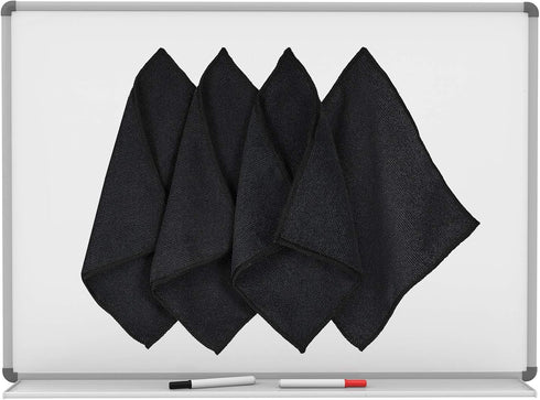 4 Pcs Magnetic Dry Erase Eraser Cloth Microfiber Magnetic Cleaning Cloths Dry Board Eraser Magnetic Cloth Magnetic Towel Reusable Washable Rags fo...