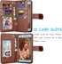 Tekcoo Galaxy J7 2018/Aero/Top/V 2nd/Crown/Aura/Refine/Eon PU Leather Wallet Case, Brown, 11 Card Slots, Kickstand...