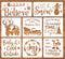 Christmas Stencils for Painting on Wood Reusable - Merry Christmas/ Let it Snow/ Believe/ Joy/ Santa/ Deer/ Tree Holiday Walls Crafts Canvas Floor...