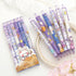 6 Pcs Gel Ink Pens Cartoon Retractable Pens Cute Animal Pen 0.5mm Ballpoint Pen Office School Supplies for Girls (Space)...