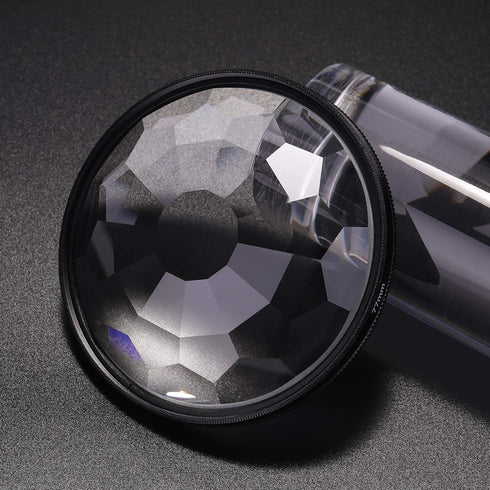Andoer Kaleidoscope Glass Prism, 77mm Kaleidoscope Prism Camera Glass Filter Variable Number of Subjects SLR Photography Accessories (Kaleidoscope...