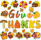 Thanksgiving Cutouts Fall Turkey Maple Leaves Pumpkin Classroom Bulletin Board Decorations Give Thanks Theme Party Supplies for Autumn Theme Party...