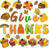 Thanksgiving Cutouts Fall Turkey Maple Leaves Pumpkin Classroom Bulletin Board Decorations Give Thanks Theme Party Supplies for Autumn Theme Party...