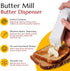 Max Space Butter Mill Butter Dispenser Stick - Twist to Spread Thin Butter Ribbons, Keeps Butter & Margarine Fresh Longer - Easy Spreadable Butter...