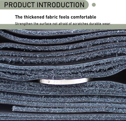 1 PC Car Steering Wheel Cover with 2 PCS Sewing Tool, 14.9In Durable Waterproof Leather Steering Wheel Protector, Universal Breathable Elastic Ste...
