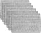 Sweet Home Collection 100% Cotton Placemats for Dining Room Rectangle Two Tone Woven Fabric 13" x 19" Soft Durable Table Mat Set, Set of 6, Gray...