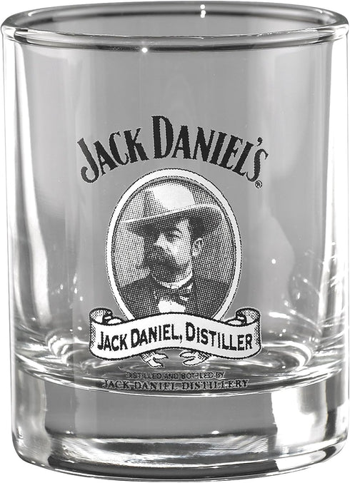Jack Daniel's Licensed Barware Cameo Shot Glass, 1 Count (Pack of 1), Clear...
