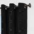 ECLIPSE Meridian Modern Blackout Thermal Grommet Window Curtain for Bedroom or Living Room (1 Panel), 42 in x 84 in, Black...
