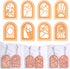 Puocaon Boho Landscape Clay Cutters - 8 Shapes Clay Cutters for Polymer Clay Jewelry Making, Sun Ray Polymer Clay Cutters for Earrings, Arch Clay ...