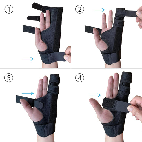 Boxer Break Metacarpal Splint Brace - 4th or 5th Finger Splint Support (Medium)...
