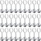 Henoyso 36 Pcs Mirror Disco Ball Keychain Mini 70s Disco Keychain Bulk Small Silver Disco Ball Decoration for 1970s Party Favors Decorations Mardi...