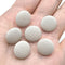 30pcs Beige Fabric Cloth Covered Round Buttons with Metal Shank Buttons for Sewing DIY Crafts Handmade Making Supplies 15mm...