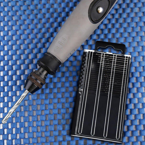 100 Pieces 0.3-1.6 mm Micro Mini Drill Bit Set Tiny Drill Bits Small Shank Full-Ground HSS Twist Drill High Speed Steel Boards Tiny Drill Bits for...