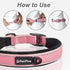 PetiFine Neoprene Padded Dog Collar, Heavy Duty Comfort Dog Collar with Durable Metal Buckle, Reflective Adjustable Belt Buckle Dog Collars for Sm...