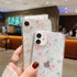 Compatible with iPhone XR for Women Girls,Cute Clear Sparkly Bling Star Flowers Pattern Phone Case Glitter Soft Slim Fit Protective Cover for iPho...