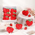 XunYee 24 Pcs Cute Strawberry Fruit Keychains Plush Pendant Red Plush Stuffed Kawaii Charm Goodie Bag for Strawberry Party Favor...
