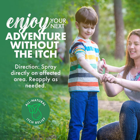Wild Relief Anti Itch Spray and Mosquito Bite Itch Relief, Plant-Based Bug Bite Relief and Burn Spray, for Minor Burns, Cuts & Rashes, with AloeVe...