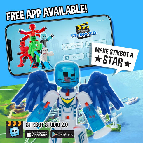 Zing StikBot Zingtannica Action Pack - Collectible Action Figures and Accessories, includes 1 Stikbot, 1 Set of Accessories, Stop Motion Animation...