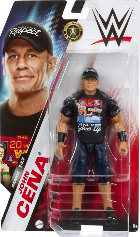 WWE Action Figure, 6-inch Collectible John Cena with 10 Articulation Points & Life-Like Look...