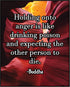 Posterizer 1 pcs-Holding Into Anger Is Like Drinking Poison-Buddha-Quotes-Motivational & Inspirational Art-Gift For Buddhism Meditation philosophy...