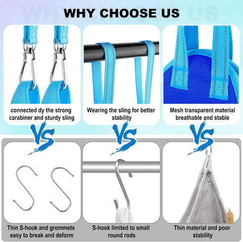 Dog Grooming Hammock for Dogs & Cats - Cat Hanger Sling Restraint Bag with Pet Nail Clipper Trimmer, Pet Grooming Harness for Nail Trimming/Clippi...