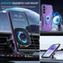 Janmitta for Samsung Galaxy A35 5G Case with Tempered Glass Screen Protector,Heavy Duty Shockproof Full Body Protective Cover Built in Rotatable M...