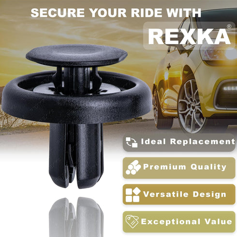 Rexka 30pcs Fender Liner Clip Bumper Enginer Cover Retainer Clip Fastener for Toyota Lexus 90467-07215 Tundra Tacoma RAV4 Corolla 4Runner Camry C-...