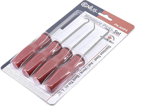 Genius Tools PK-AHP4 4 Piece Miniature Picks Set...