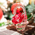 H&D HYALINE & DORA Crystal Red Rose Flower Basket Crystal Collectible Figurines Ornaments for Home Decor Table Centerpiece...