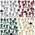 LovesTown 120PCS Army Men Toy Soldiers, Plastic Toy Soldiers Red Green Silver Beige Military Action Figures for Boys Birthday Gift...