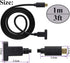 USB 3.1 Type C Panel Mount Extension Adapter Cable Gen 2 USB Type C 3.1 Female Panel Mount to Male Cable,Supports Charging,Data,Audio,Video Cable ...