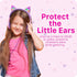 FosPower Kids Headphones with LED Light Up Cat Ears 3.5mm On Ear Audio Headphones for Kids with Laced Tangle Free Cable (Max 85dB) - Baby Pink/Lav...