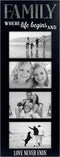 Malden International Designs Laser Cut Industrial Expressions Family Where Life Begins Silkscreen Design and Laser Cut Galvanized Metal Accent Pic...