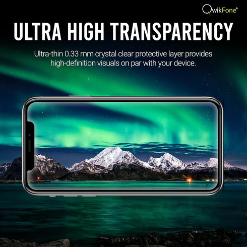 Screen Protector for iPhone 12/12 Pro 6.1 Inch, HD Clear Full Coverage Tempered Glass Film with Bubble Free Easy Installation Tool, 3-Pack......