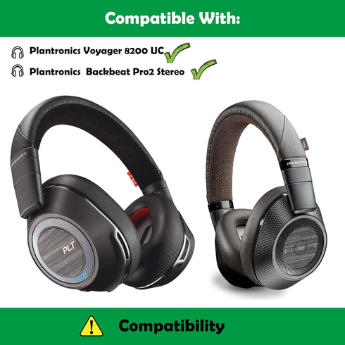 Professional Replacement Earpads Cushions Compatible with Plantronics BackBeat Pro 2/Voyager 8200 UC Wireless Headphone Headset Ear Pads with Soft...