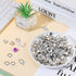 100 Sets Cover Buttons Kit with Tools Size Buttons to Cover Self Cover Buttons with Wire Backs DIY Fabric Cloth Cover Buttons (Size 24/0.59 Inch)...