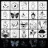 Magic Style Stencils for Painting - 20 Pcs Magic Potion Fairy Crystal Ball Stars Moon Ancient Book Flowers Mushrooms Butterfly DIY Craft Template ...