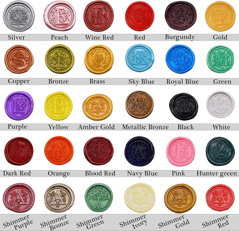Antique Bronze Glue Gun Sealing Wax Sticks for Wax Seal Stamp, Great for Wedding Invitations, Letters, Cards, Envelopes, Snail Mails, Wine Package...