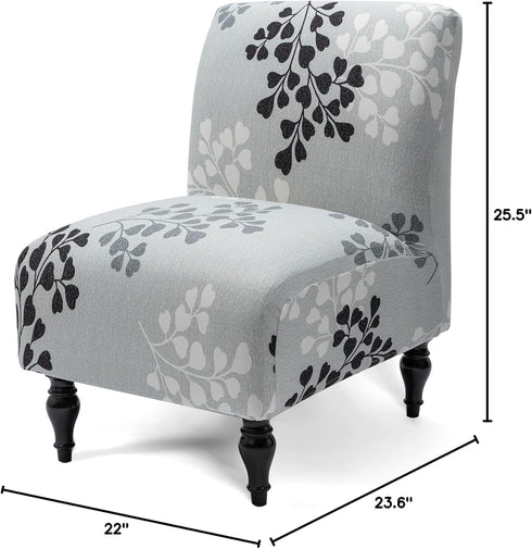 Liykimt Armless Accent Chair Cover Slipcover,Slipper Chair Stretch Spandex Removable for Armless Chair Furniture Protector Covers for Living Dinin...