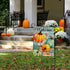 Welcome Fall Thanksgiving Teal blue Pumpkin Nautical Home Decorative Garden Flag, Autumn Yard Lawn Coastal Ocean Outside Decor, Beach Farmhouse Ou...