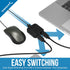 SABRENT USB 2.0 Sharing Switch for Multiple Computers and Peripherals LED Device Indicators (USB-SW20)...