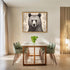 Posterizer 1 pcs- Black and white print of a bear with flowers-Art for Animal Lovers-Floral Botanical Art- Gift for Men Women Teens-Decor for Hom...