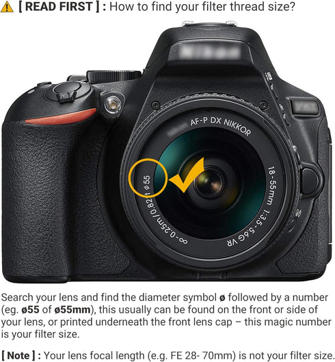 JJC Multi-Coated 55mm UV Filter for Nikon D3500 D3400 D5600 D7500 with DX AF-P 18-55mm Kit Lens for Sony A7IV A7III A7II A7 with FE 28-70mm Kit Le...