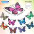 8 Pieces Metal Butterfly Wall Art Decor, 3D Butterfly Hanging Wall Decor Sculpture for Balcony Patio Living Room Garden Outdoor Fence Decoration (...