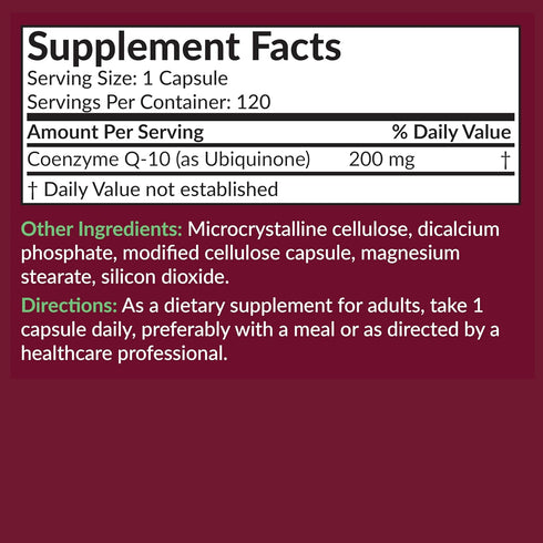 Futurebiotics CoQ10 200 MG Cellular Energy Production, 120 Vegetarian Capsules...