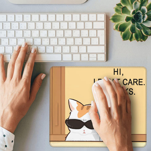Cool Mouse Pad Funny Mouse Pad Cat Mouse Pad Kawaii Rectangle Non Slip Rubber Mouse Pad for Computer and Laptop Mouse Mat for Working and Gaming...