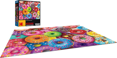 RoseArt - Kodak Premium - I Love Donuts - 1000 Piece Jigsaw Puzzle for Adults...