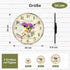 TAHEAT Romantic Lavander Wall Clock, French Purple Love Floral Clocks, Accurate Decorative Easy to Read Wall Clock for Living Room/Bedroom/Bathroo...