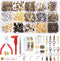 Swpeet 1468Pcs Jewelry Making Supplies Kit with Jewelry Making Tools, 2 Colors Jewelry Wires and Jewelry Pliers, 40 Styles Jewelry Findings, with ...